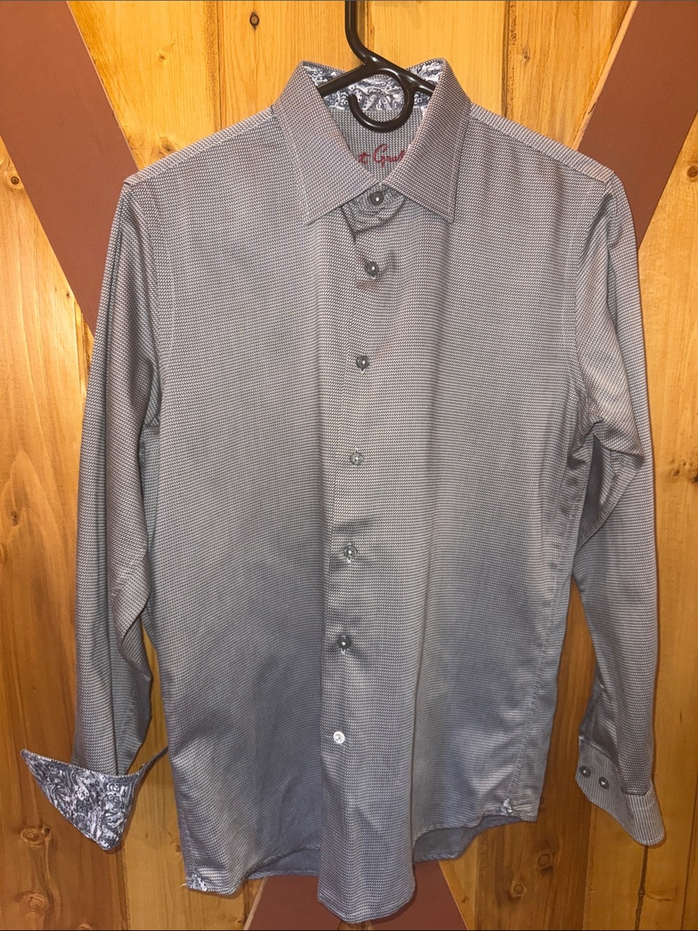 Robert Graham Long Sleeved Dress Shirt Boys XL 14-16